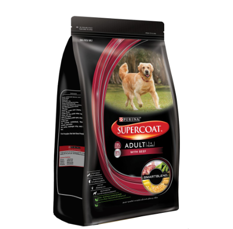 Purina Supercoat Beef-based Dry Dog Food for Adult Dogs 3kg