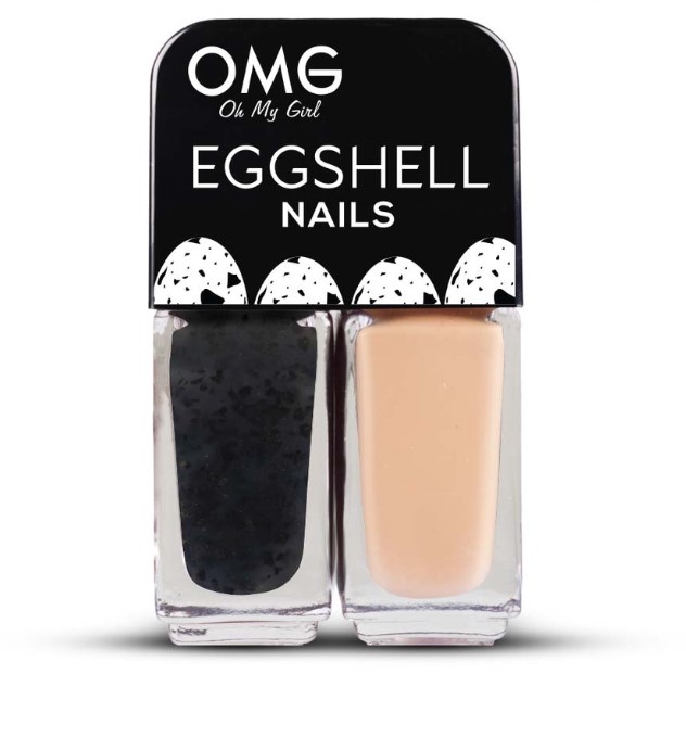 OMG Eggshell Nail Polish Cuckoo 5ml x 2