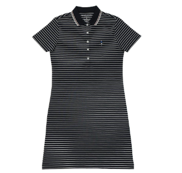 GIORDANO Women's Classic Man Dress 05469411 - 60 - Signature Navy x Snow White