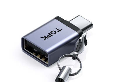 TOPK At06 Usb To Type C Otg Adapter 3.0 Usb-C Converter For Macbook Pro Air S10 S20 S9 Connector