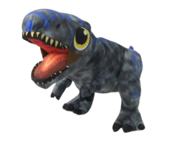 Dinosaur T-Rex Gray Plush