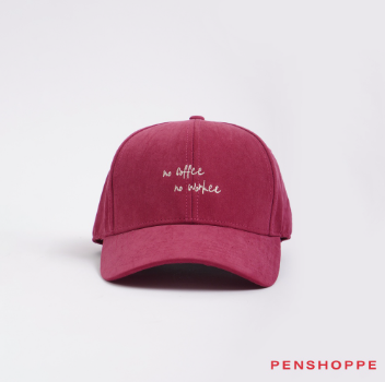 Penshoppe Varsity Cap For Women (Choco Brown/Pink)