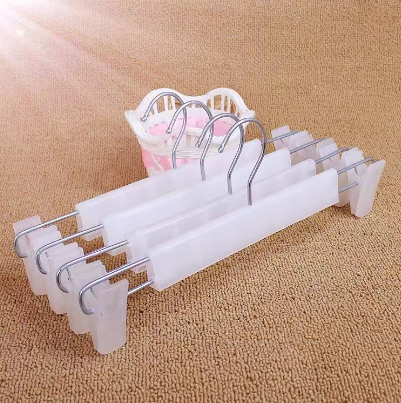 COD 10PCS High quality non slip plastic pants clip home seamless pants hanger