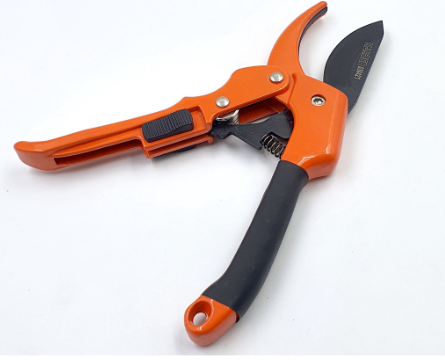 Harden 630421 8" Garden Anvil Pruner (Professional) Sk5 Steel Blade Non Stick Painting Aluminum Hand