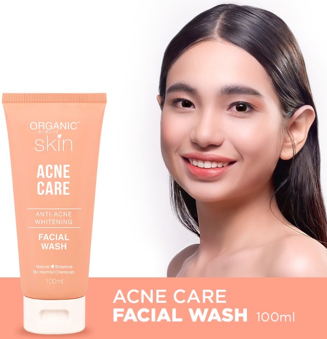 Organic Skin Japan Acne Care Antiacne Whitening Facial Wash Cleanser 100ml