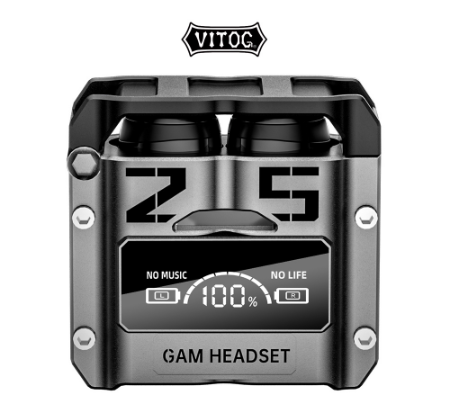 Vitog Wireless Headphones Bluetooth M25 TWS Earphones Touch Control Noise Reduction Stereo Earbuds Gaming Headsets With Mic