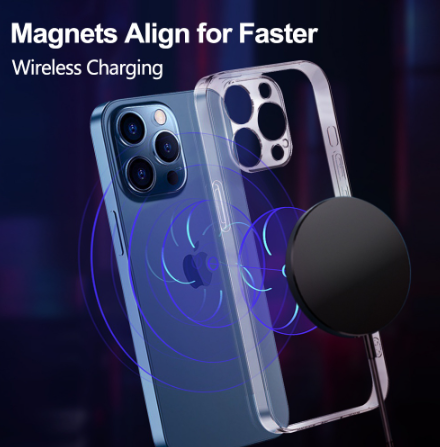 Orashare MW01 15W Magnetic Wireless Fast Charger Mini and Portable Transparent Qi Magnetic Charger