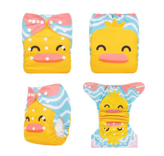 Alva Baby Cloth Diapers Washable Reusable Real Cloth Pocket Nappy Diaper Only D25