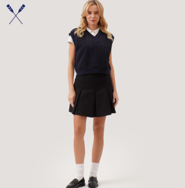 Regatta Pleated Skirt For Women (Black)