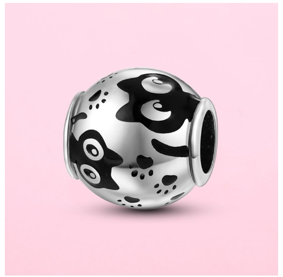 Silver Robot Cat Mummy Rocking Charm Beads for Original Pandora Bracelet Necklace DIY Women's Jewelry Gift 0032