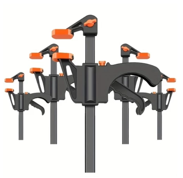 1pc 4 Inch Woodwork Clamp DIY Woodworking Work Bar F Clamp Tools Wood Working F Clamp Clip Quick Ratchet Clip Heavy Duty