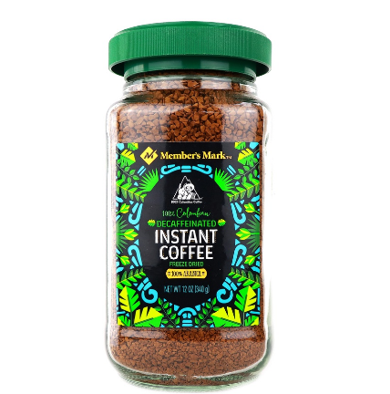 Member's Mark Colombian Decaffeinated Freeze Dried Instant Coffee 340g