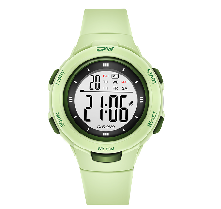 TPW Digital Watches Fashion Watch Trending Sport Wristwatch GREEN