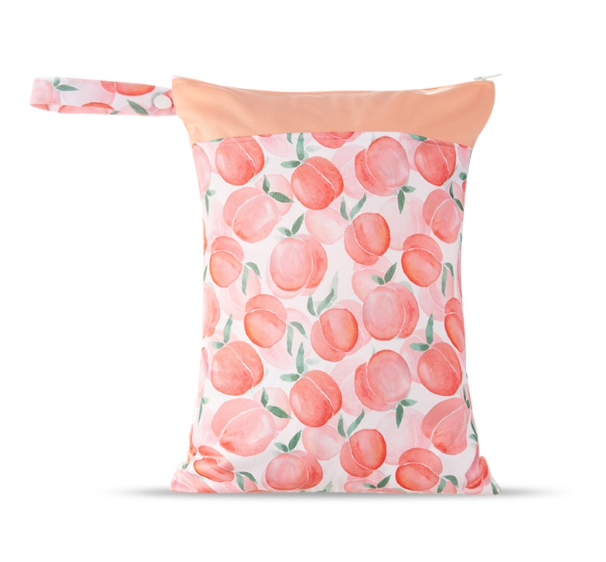 Reusable Waterproof Dry Double Pocket Cloth Handle Diaper Wet Bag 3