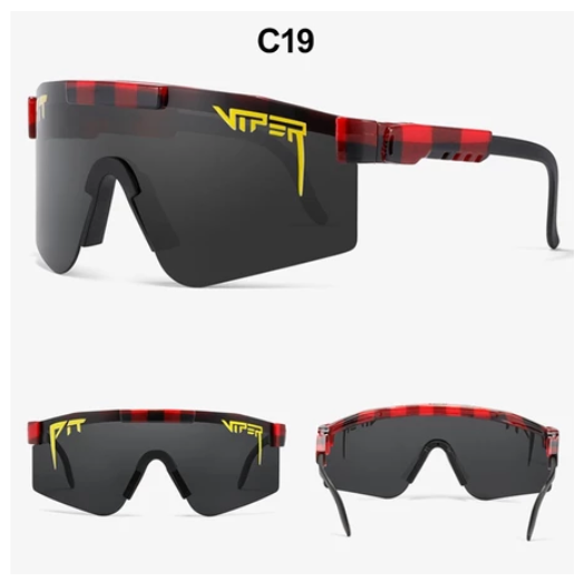 Viper Sports Sunglasses UV400 Outdoor Polarized Sports Eyewear Fashion Bike Bicycle Sunnies Mtb Goggles with Case Protection Cycling