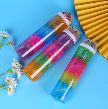 4color Toned Crystal Mud Slime with Bottle Container