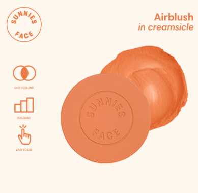 Sunnies Face Airblush Cream Blush & Cheek Tint Creamsicle