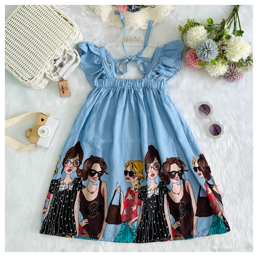 Littlestar Kids Flowy Maxi Summer Dress C7