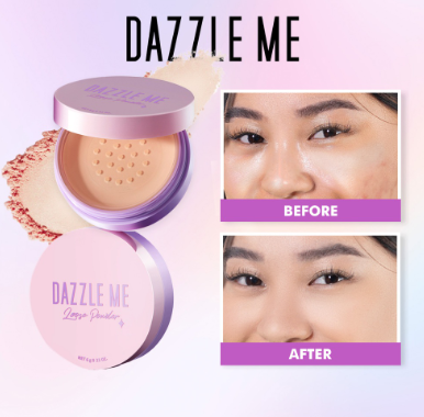 DAZZLE ME Always Setting Loose Powder -Sweat Proof Matte Finished Long Lasting Makeup Setting Powder