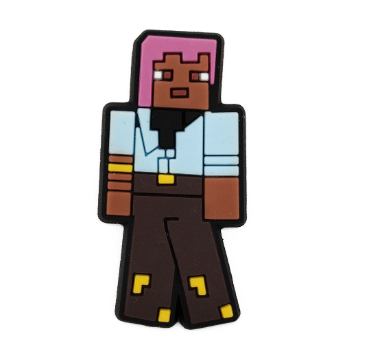 Cartoon Alex Sword Croc Jibbitz for Kids Minecraft Jibbits Charm Computer Game Jibits Crocks Shoes Accessories Shoe Charms Pins 029