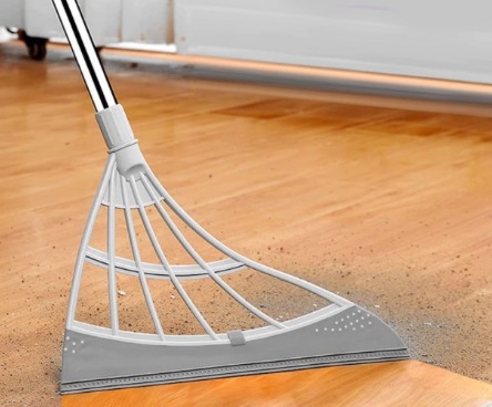 Rubber Broom Hand Push Sweeper Magic Broom Floor Wiper Squeegee For Floor Cleaning