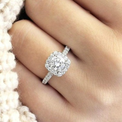 Zirconia Ring Fashion Wedding Jewelry Ladies Engagement Ring
