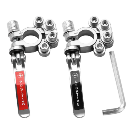 2 PCS Car Battery Terminal Wire Clamp Quick Terminal Shut-Off Connectors Auto Accessories 12V 24V