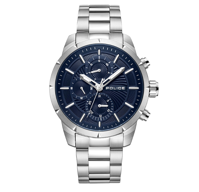 Police Neist Silver Stainless Steel Analog Quartz Watch For Men PPEWJK2227104