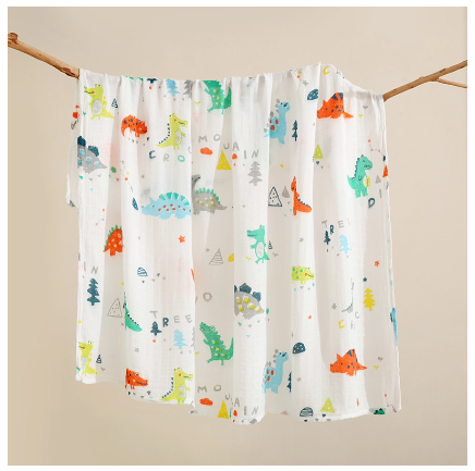 Betty Baby Reception Blanket 120x120 cm Baby Muslin Blanket Newborn Swaddle Cotton SB14