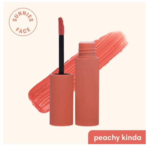 Sunnies Face Lip Dip Whipped Matte Liquid Lipstick Peachy Kinda