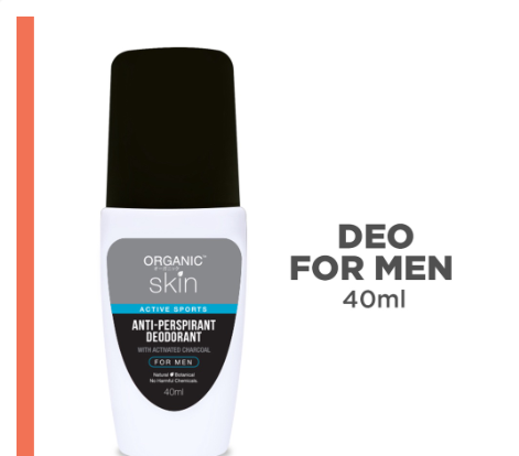 Organic Skin Japan Anti-Perspirant Deodorant For Men 40ml Underarm Whitening Deo Roll On