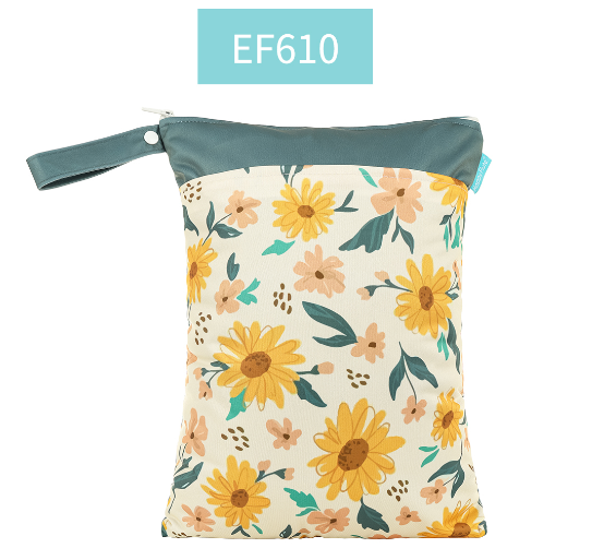 Happyflute Wetbag For Baby Diapers Nappies Waterproof Reusable Diaper Bag With Two Zipper D8