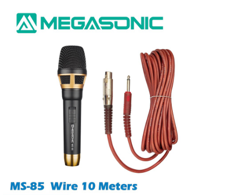MEGASONIC Professional Dynamic Microphone Wier 10 Meters MS-85