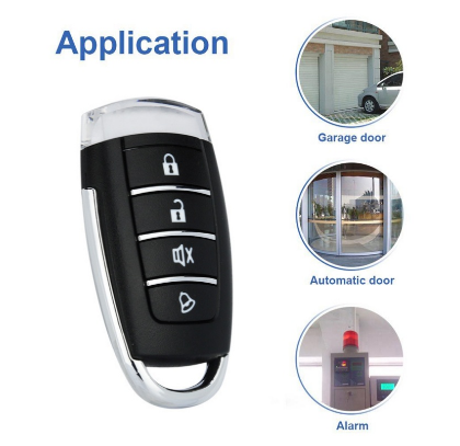 433MHz RF Copy Remote Control Electric Garage Door Opener Remote Control Duplicator Clone Cloning Code 4-Button Transmitter