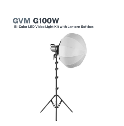 GVM G100W Bi-Color LED Video Light Kit with Lantern Softbox
