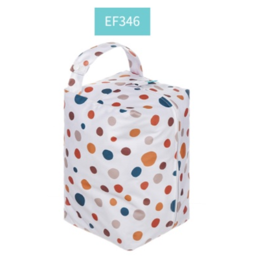 Happyflute Baby Cloth Diaper Bag Waterproof Washable Reusable Wetbag Fashion Diaper Pods Can Hold 5-10Pieces AIO Diapers S16