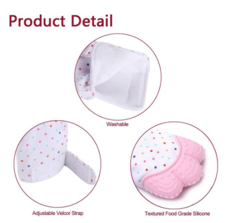 Baby Mitten Teething Glove Candy Wrapper Sound Teether