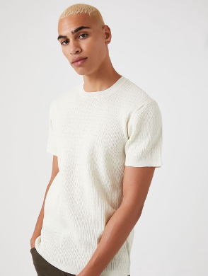 Forever 21 Men's Cable Knit Crew Tee