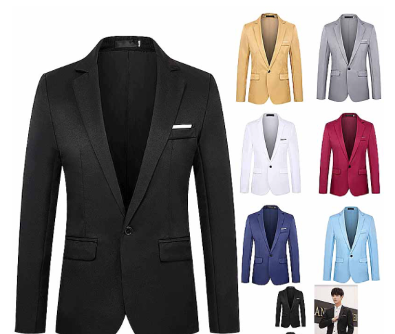 Men's Suit Slim Fit Small Suit Leisure Wedding Best Man Dress Formal Business Dress Korean Suit Blazer