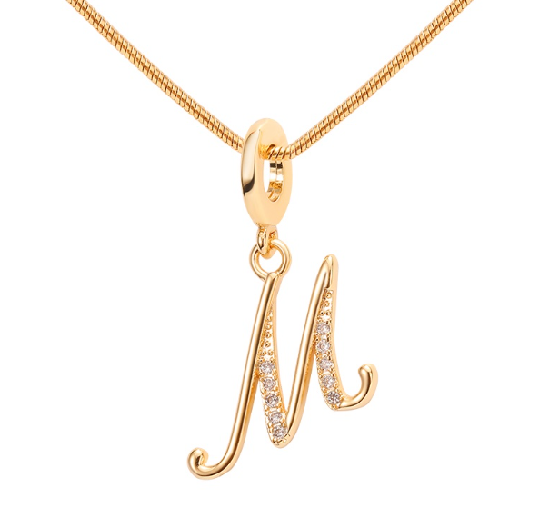 Lisa 18k Gold Plated Necklace Letter Pendant Fashion Accessories Necklace Women M