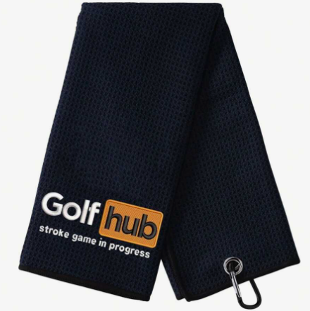 Golfhub Golf Towel - Golf Accessories For Men - Golf Gifts For Men & Women- Embroidered Funny Golf Towel