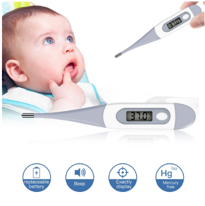 Yongrow Digital Thermometer Baby Body Temperature Electronic LCD Thermometer Digital Thermal Scanner Thermometer for Babies
