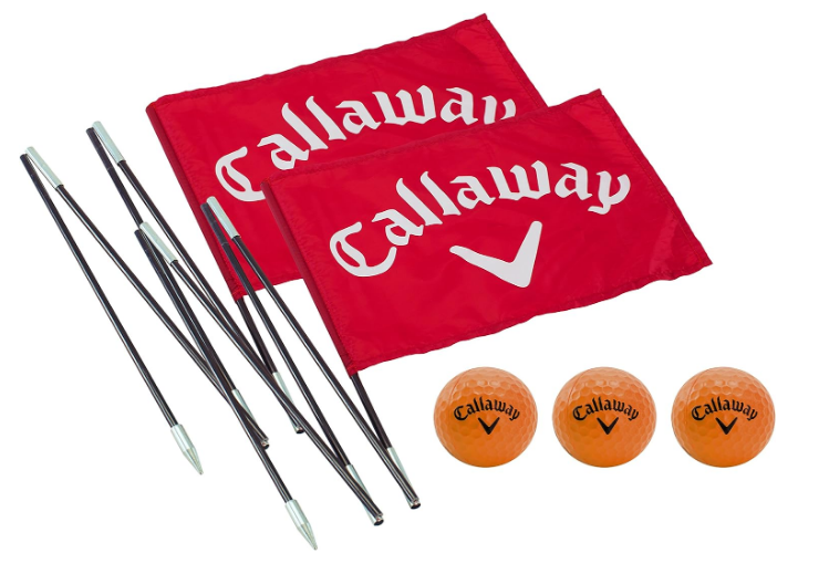 Callaway Backyard Driving Range Golf Flags For Yard, 6.5 Ft., 2 Pack, Red