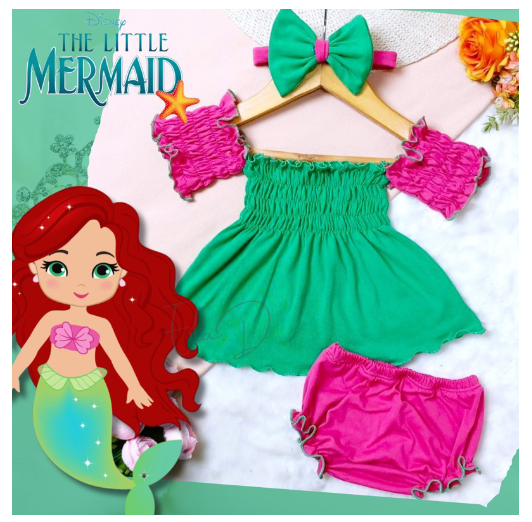 3in1 Tiffany Disney Smocking Set for Baby Girl 1-18 Months S2