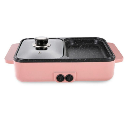 Home Zania Multifunctional Electric Cooker Mini Hotpot Barbecue