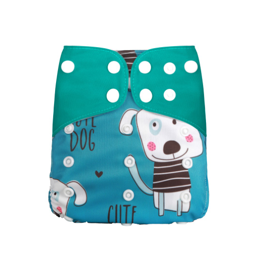 Reusable Waterproof Diaper With Single Size Print D38