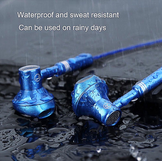 9D Bass Metal Wired Earphones Gaming Earphones with Microphone Waterproof Headset