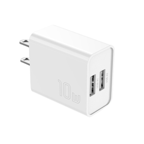 Essager Travel Charger 5V/2A Dual Port Usb Charger Plug Android Phone 10w Fast Charge Charger 100V-240V Universal