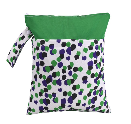 Reusable Waterproof Pattern Double Pocket Diaper Wet Bag DWB11