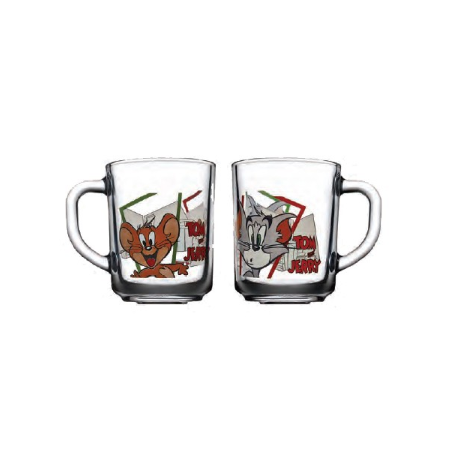 Pasabahce Tom and Jerry Mug 250cc 8 1/2oz, Set of 2 (97700TOM/2)